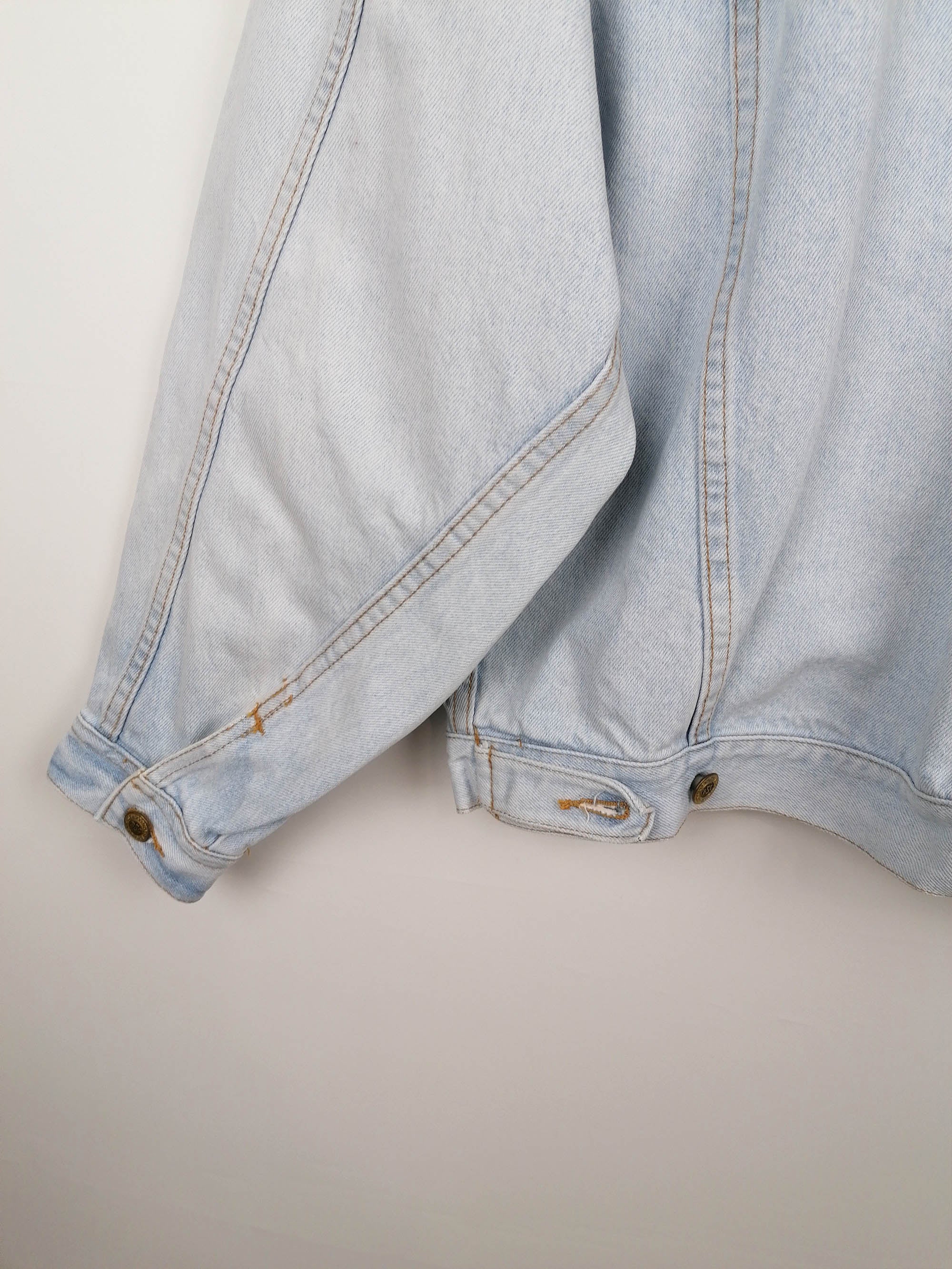 90's BIG STAR Faded Denim Oversized Jacket - size S-M