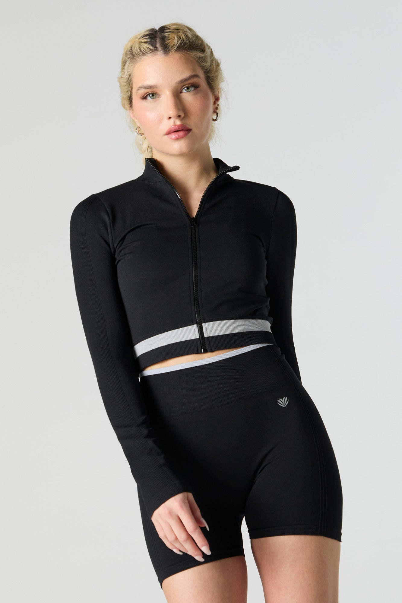 Active Seamless Ribbed Zip-Up Jacket