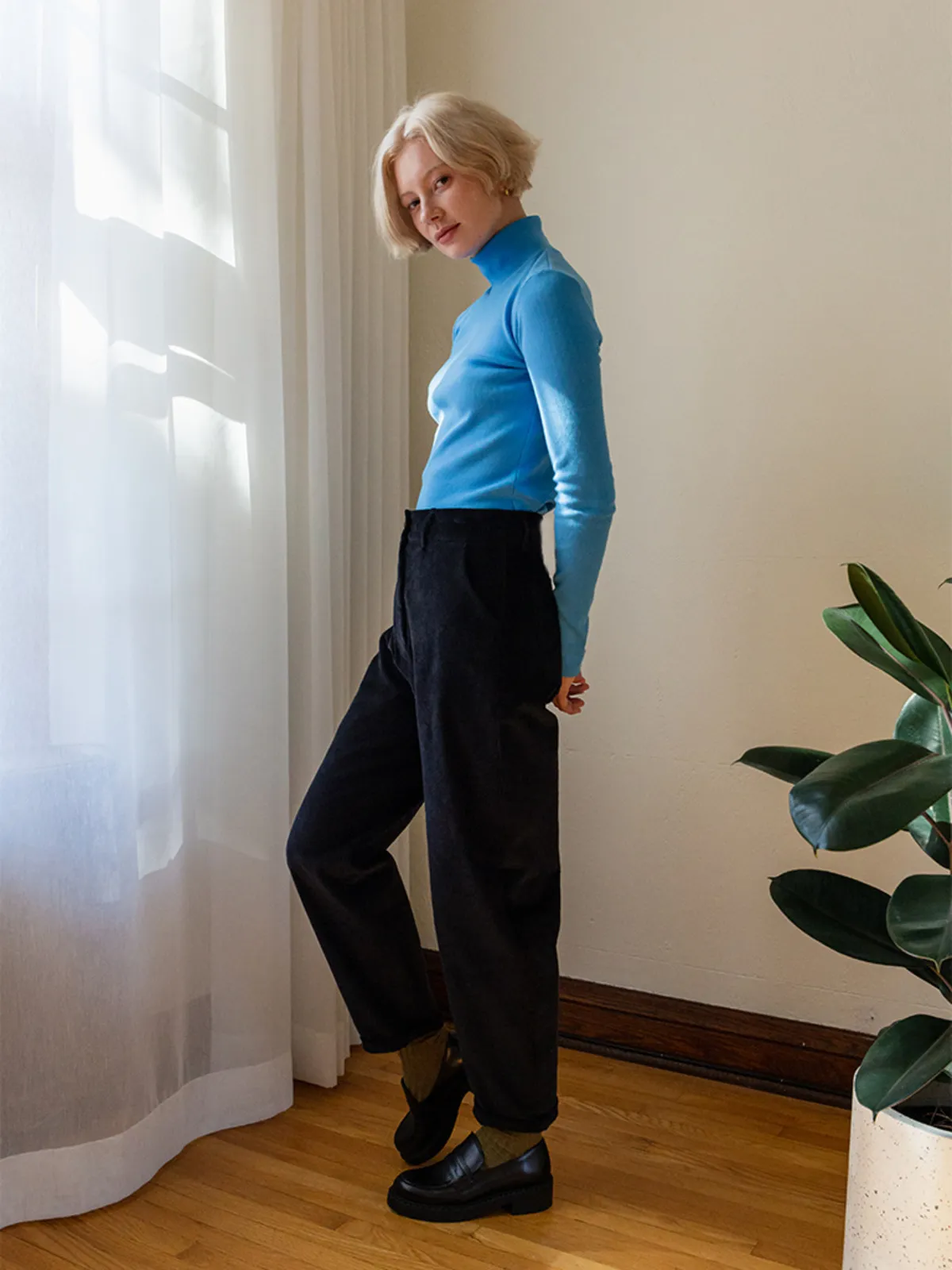 Adamo Turtleneck - Sky Blue