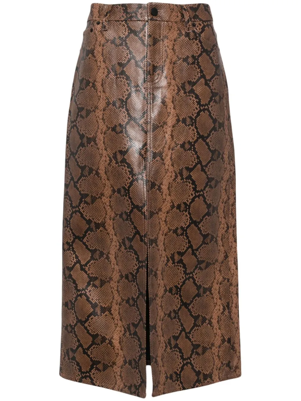 alice + olivia Rye midi skirt - Brown