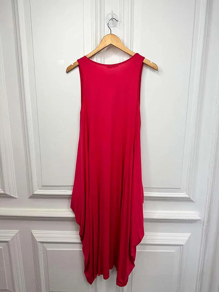 Basic Layering Dress - Fuchsia