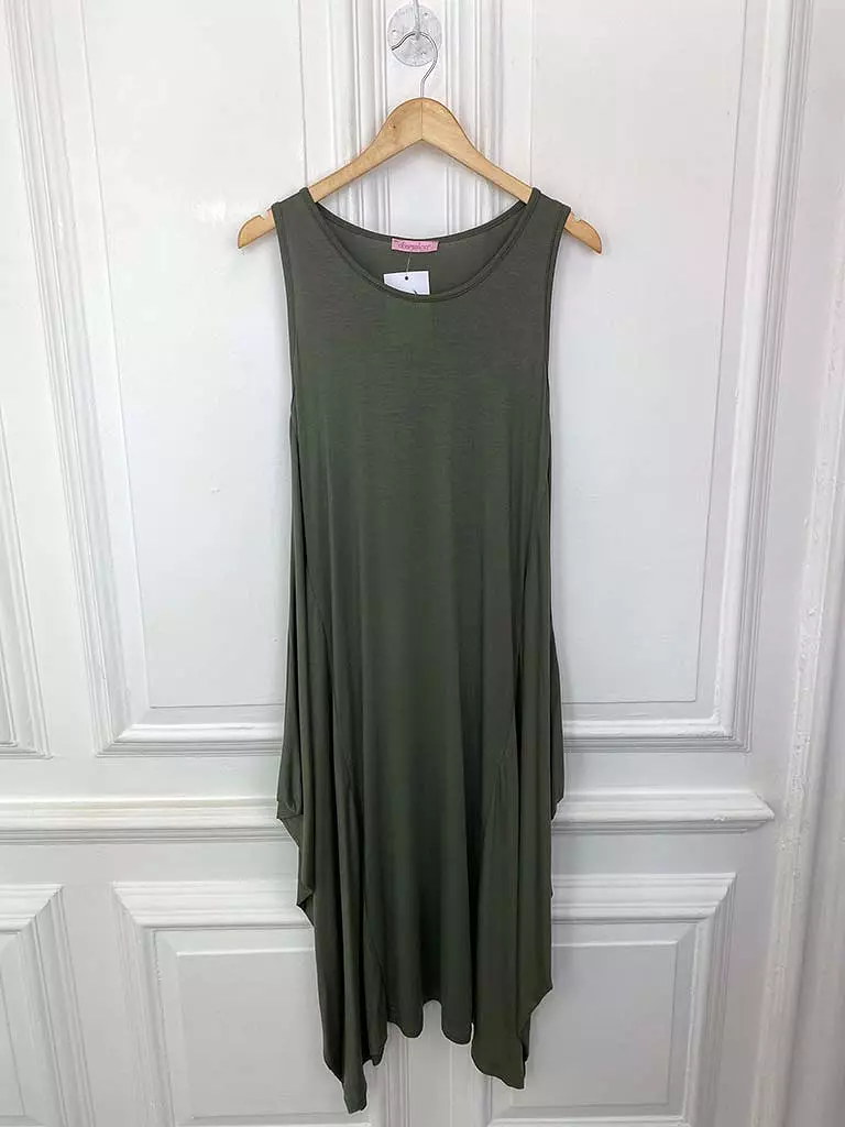 Basic Layering Dress - Khaki