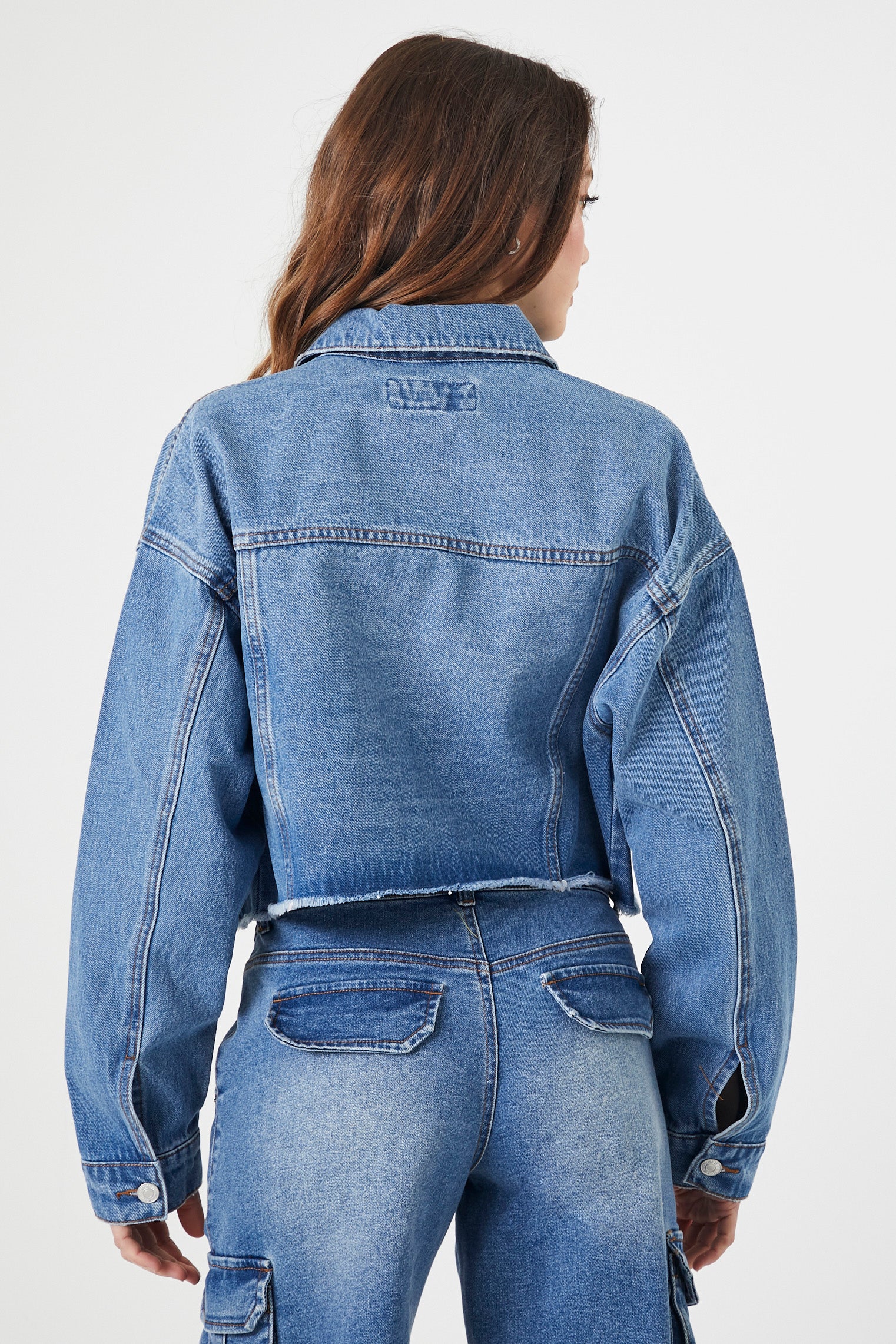 Blouson en denim court