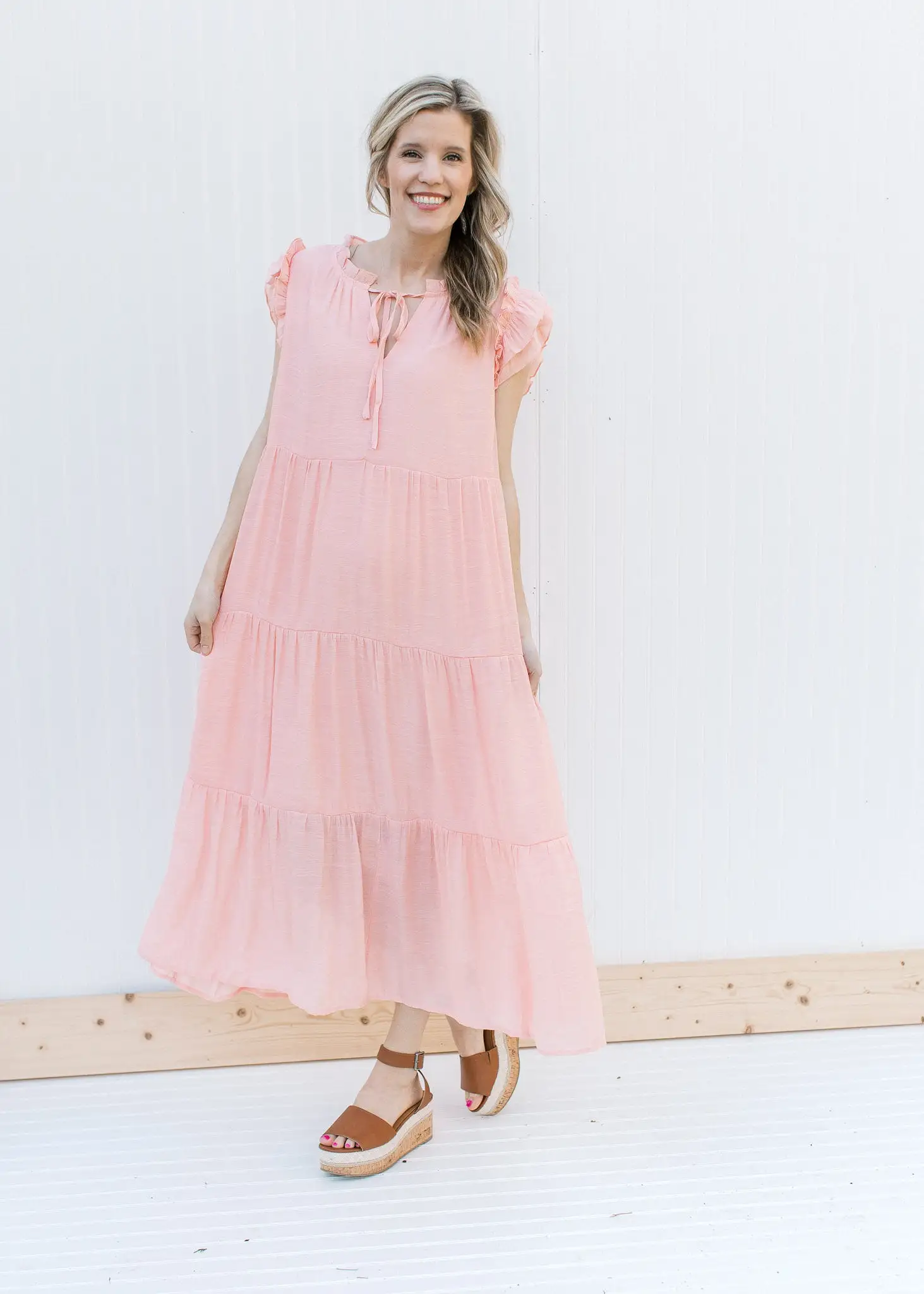 Blush and Ruffles Dress