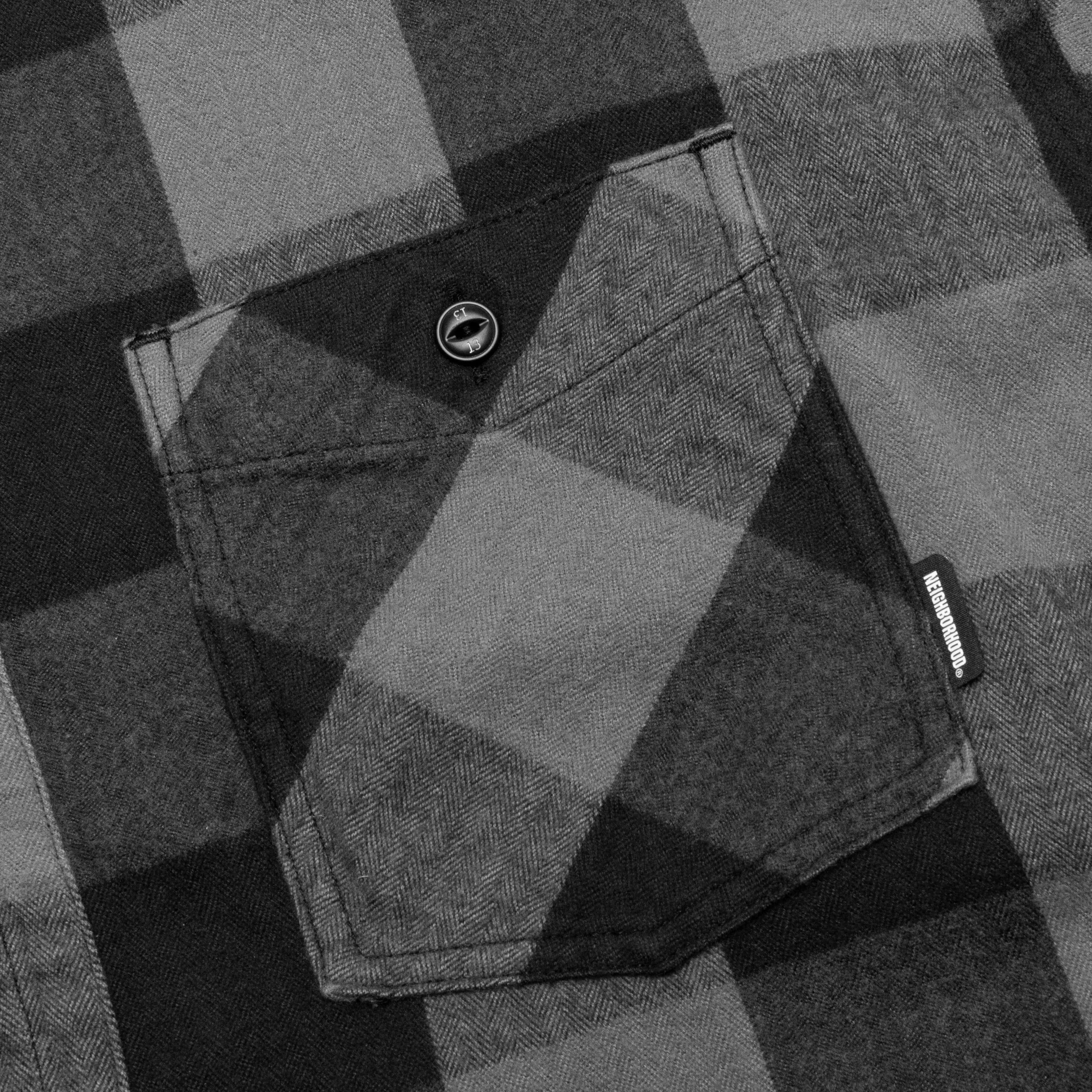 Buffalo Check L/S Shirt - Grey