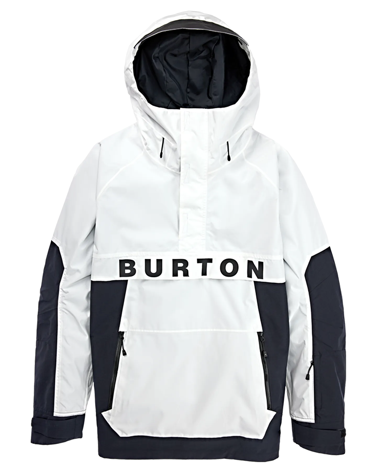 Burton Men's Frostner 2L Anorak Snow Jacket - Stout White/True Black