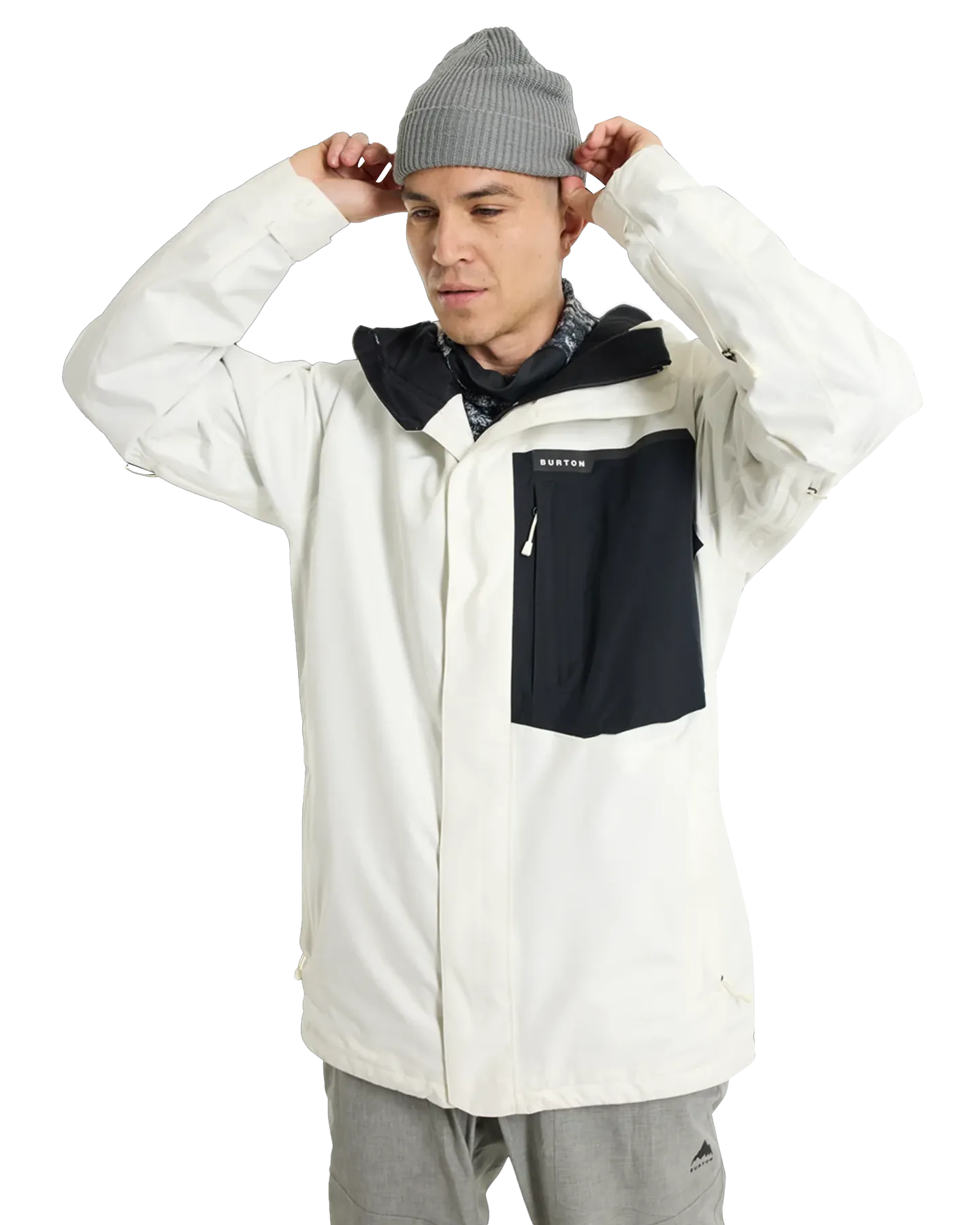 Burton Men's Powline Gore-Tex 2L Snow Jacket - Stout White/True Black