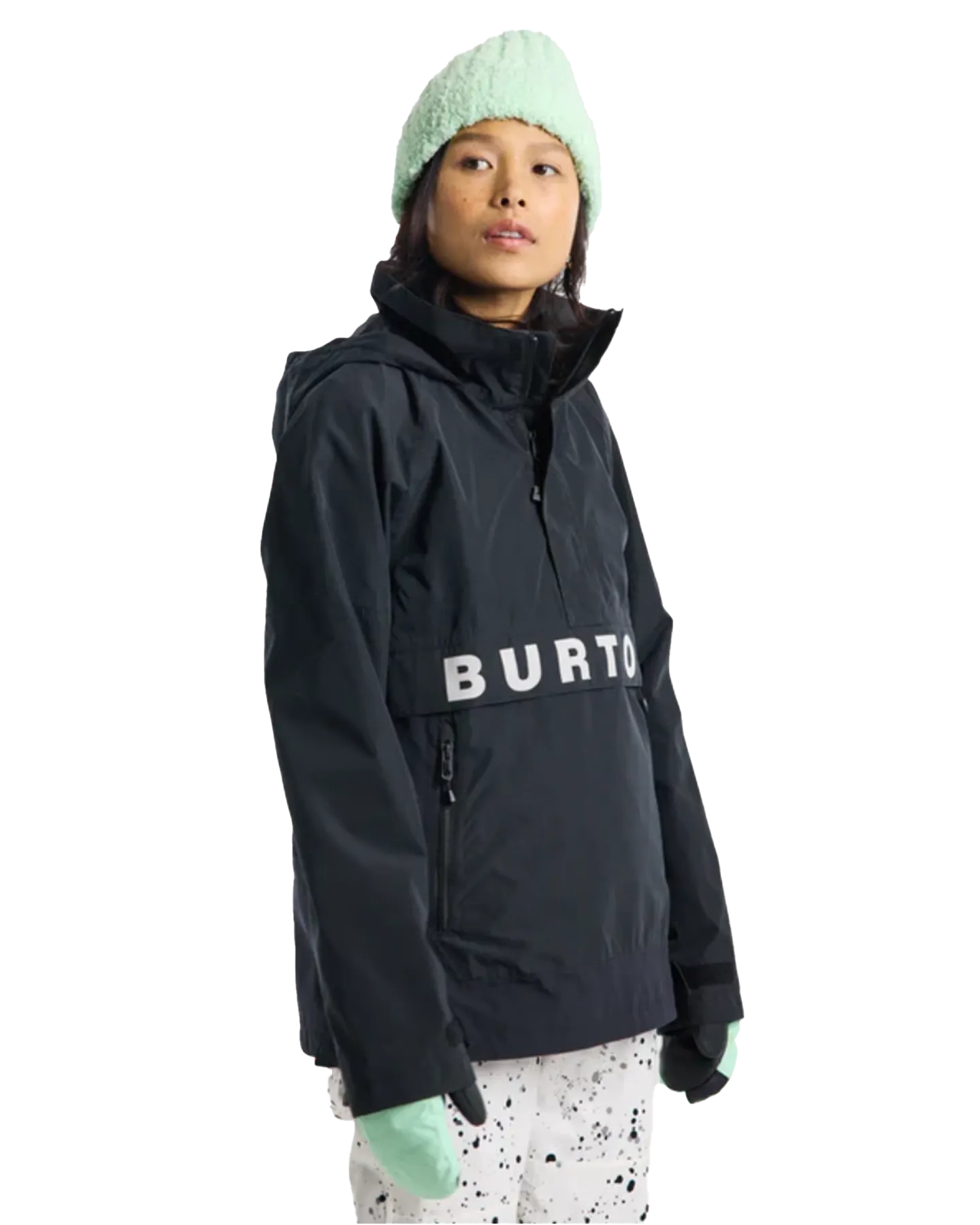 Burton Women's Frostner 2L Anorak Snow Jacket - True Black/Stout White