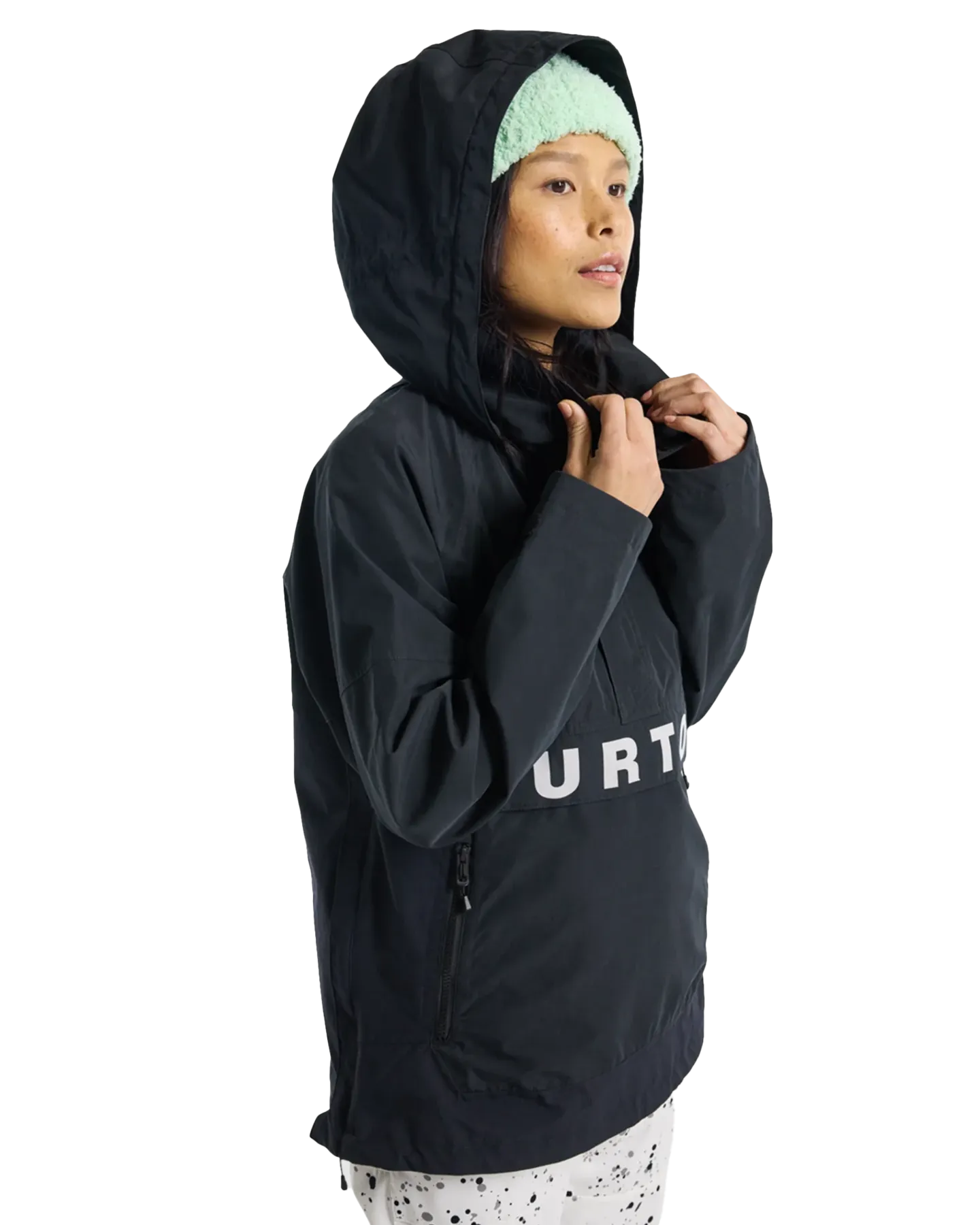 Burton Women's Frostner 2L Anorak Snow Jacket - True Black/Stout White