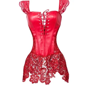 Corset Dress Drag Elvira (Red)