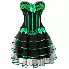 Corset Dress Drag Martina (Green)