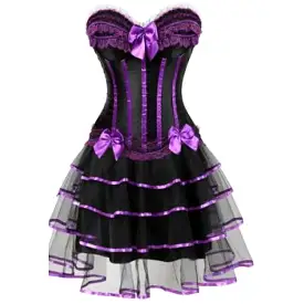 Corset Dress Drag Martina (Purple)