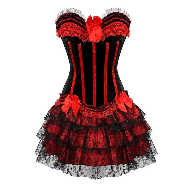 Corset Dress Drag Michelle (Red)