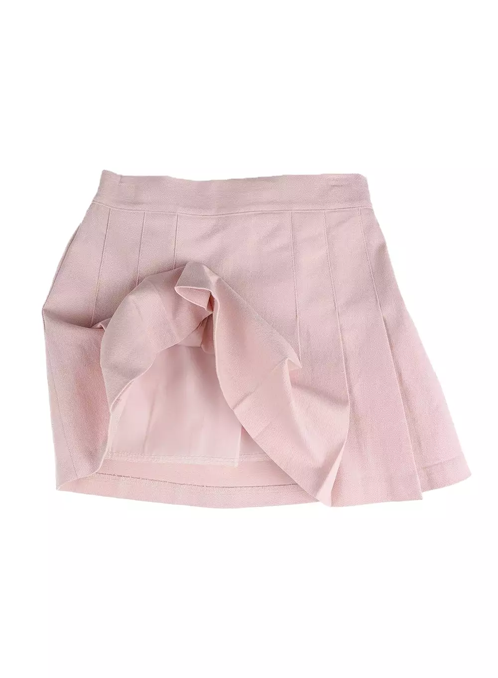 Cotton Pleated Mini Skirt IM406