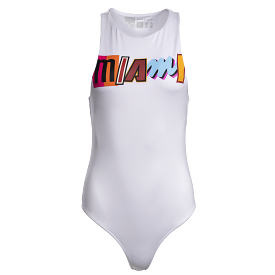 Court Culture Miami Mashup Vol. 2 White Bodysuit