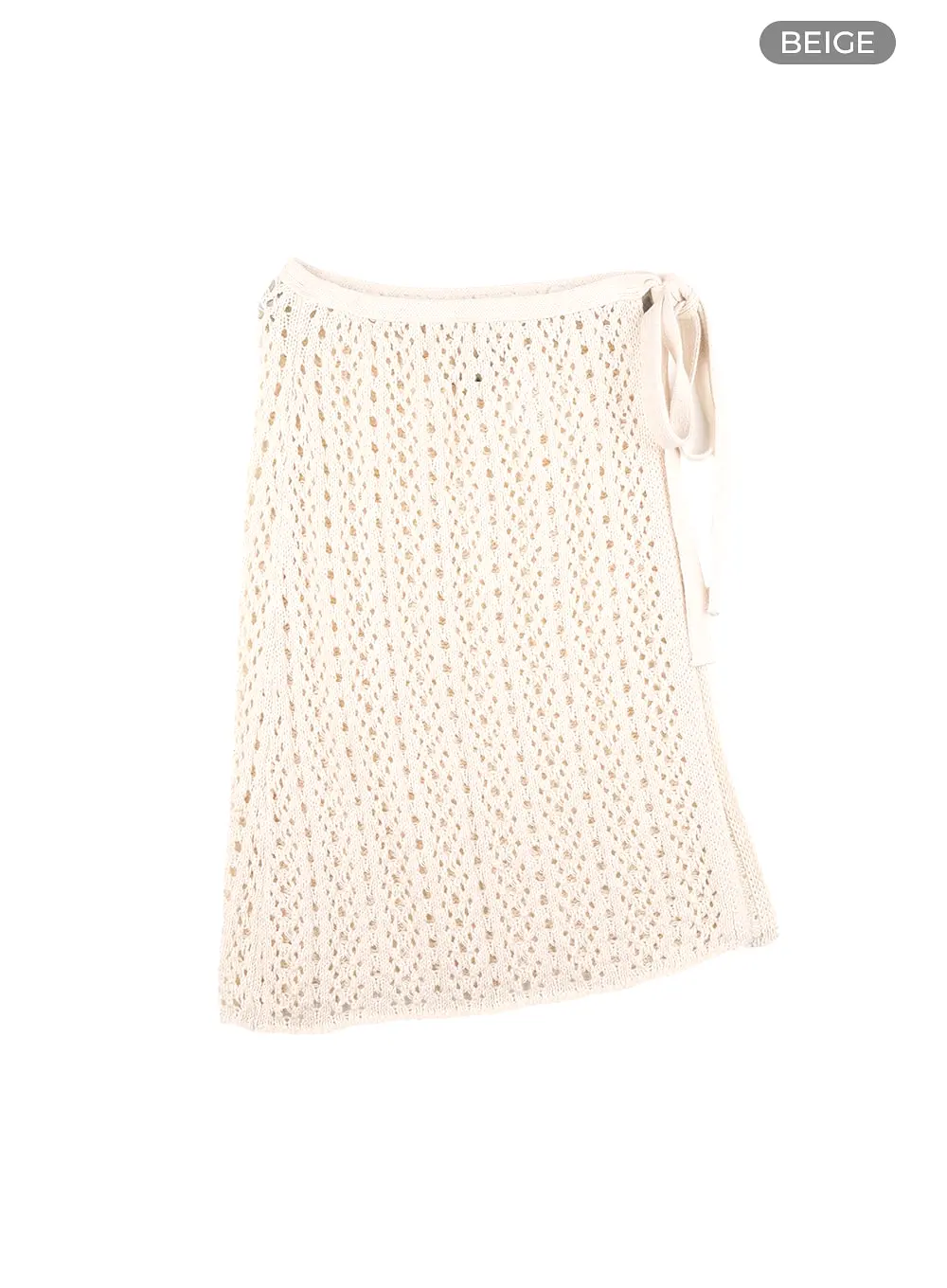 Crochet Wrap Midi Skirt CA412