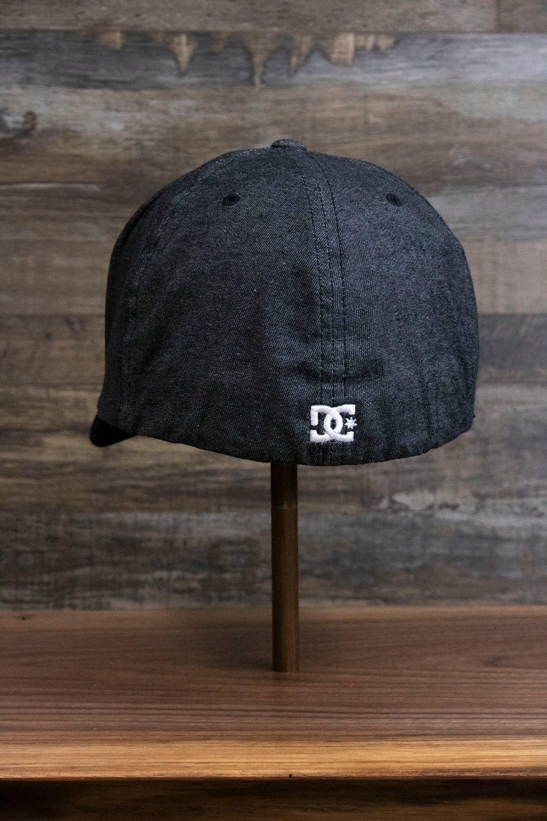 Dark Gray Bentbrim Skater Hat | DC Shoes Black Bottom Heather Gray Flexfit Cap