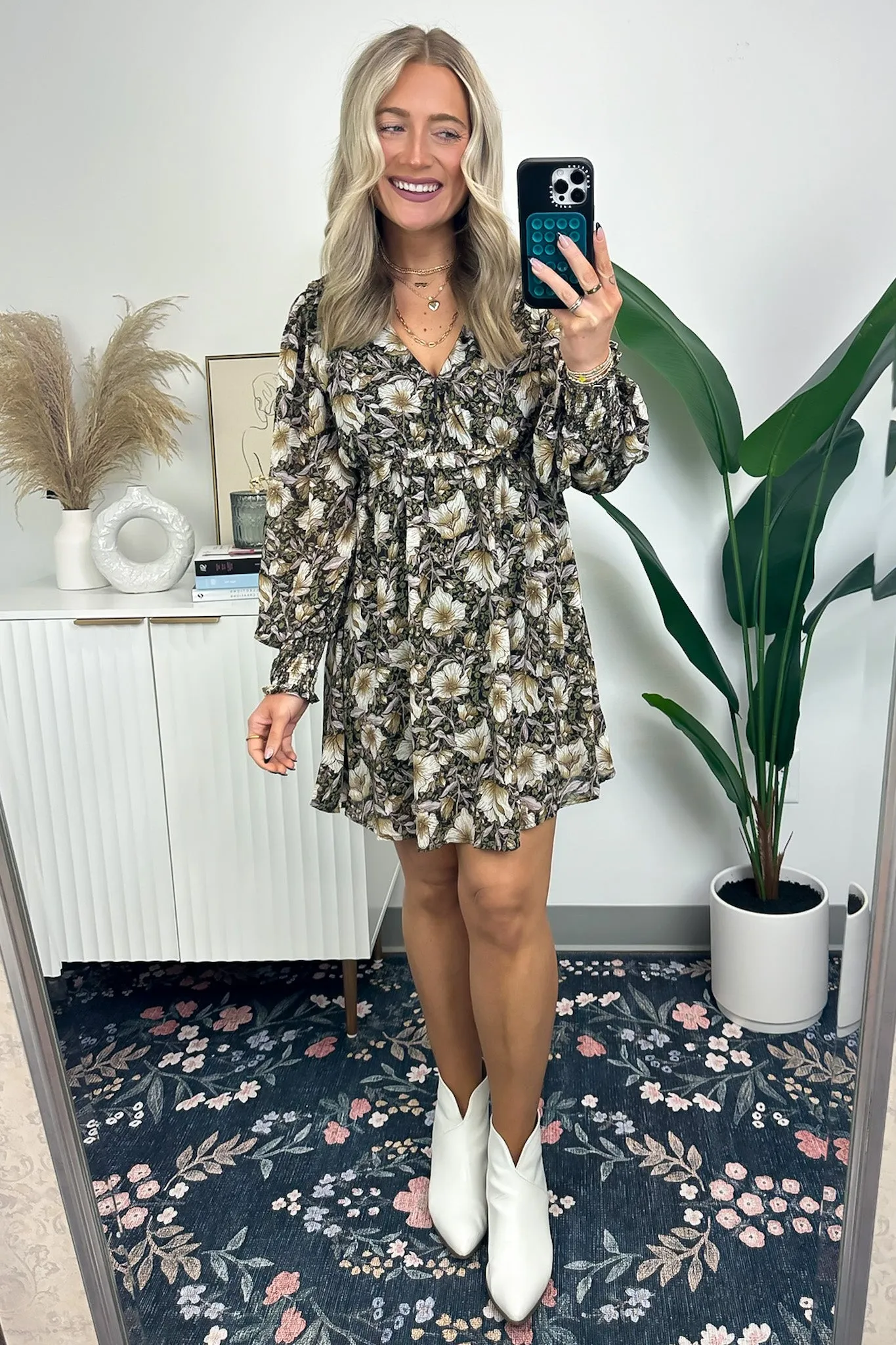 Dose of Charm V-Neck Floral Dress - FINAL SALE