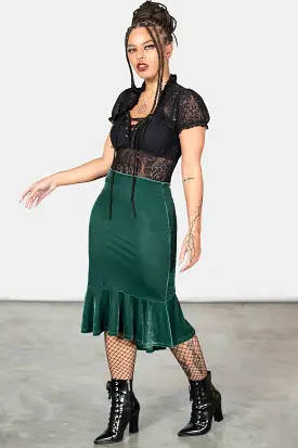 Drusilla Midi Skirt [GREEN] Resurrect