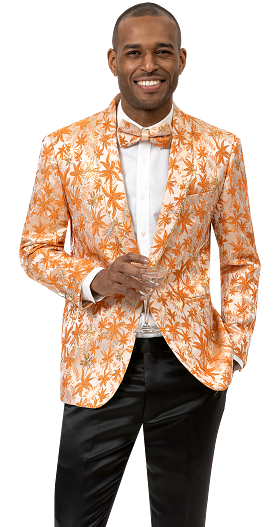 EJ Samuel Orange Blazer J162