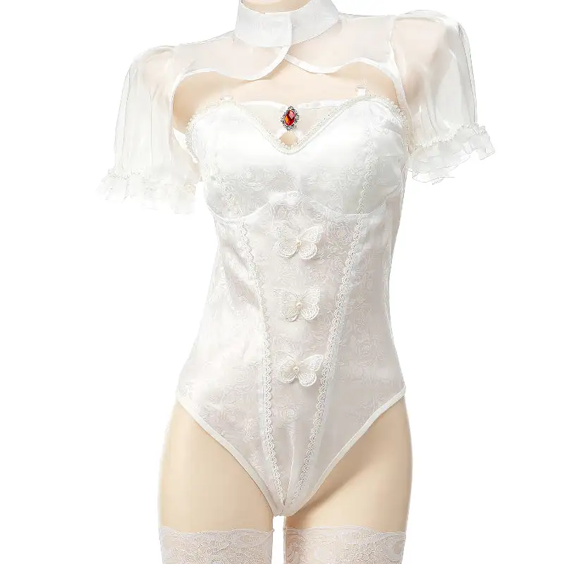 Elegant Cute Bodysuit White ON1241