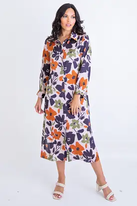 Floral Shirt Dress