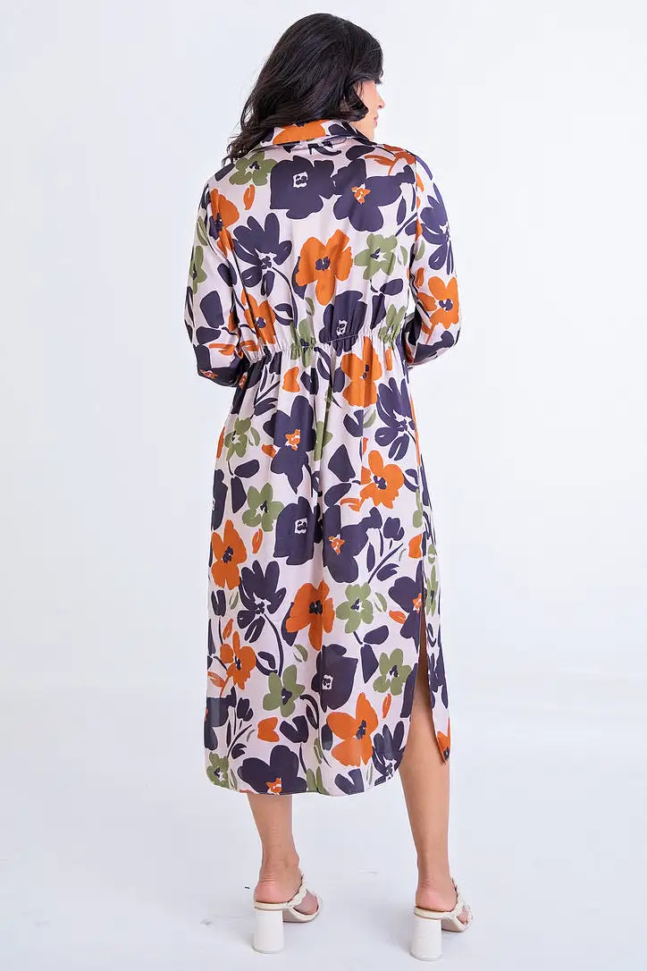 Floral Shirt Dress