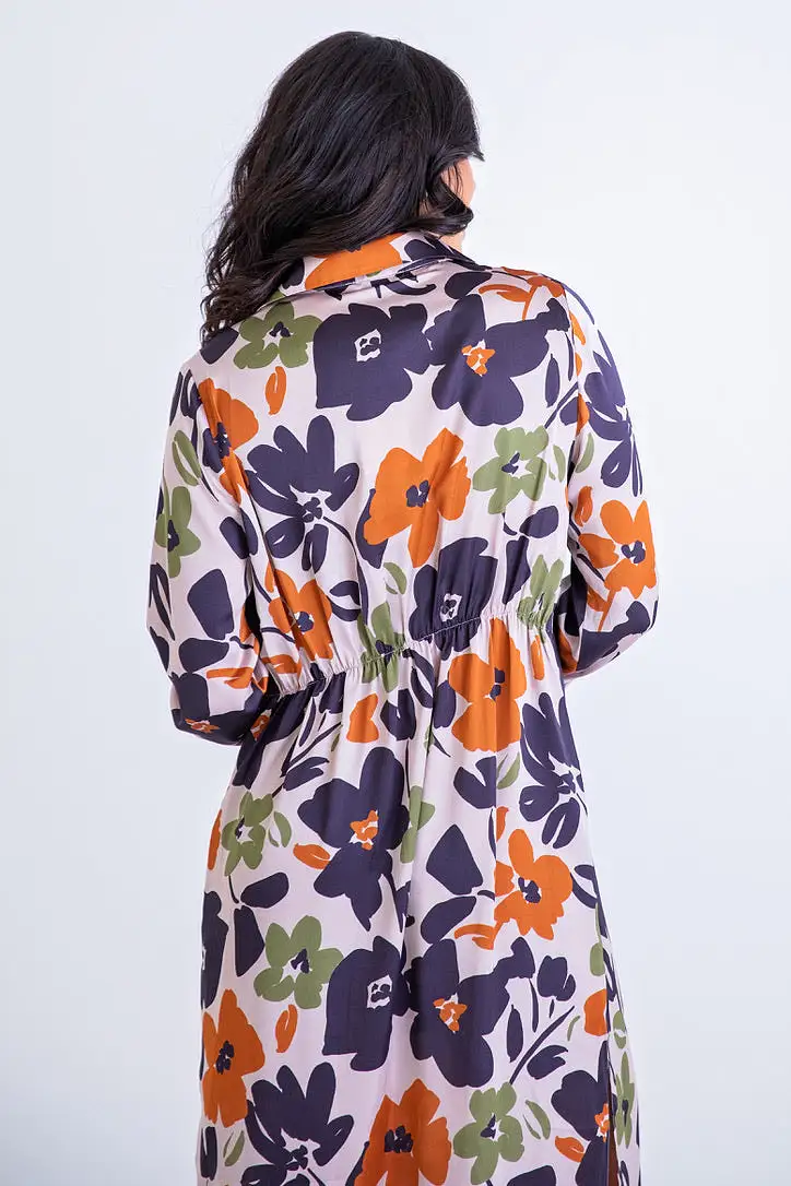 Floral Shirt Dress