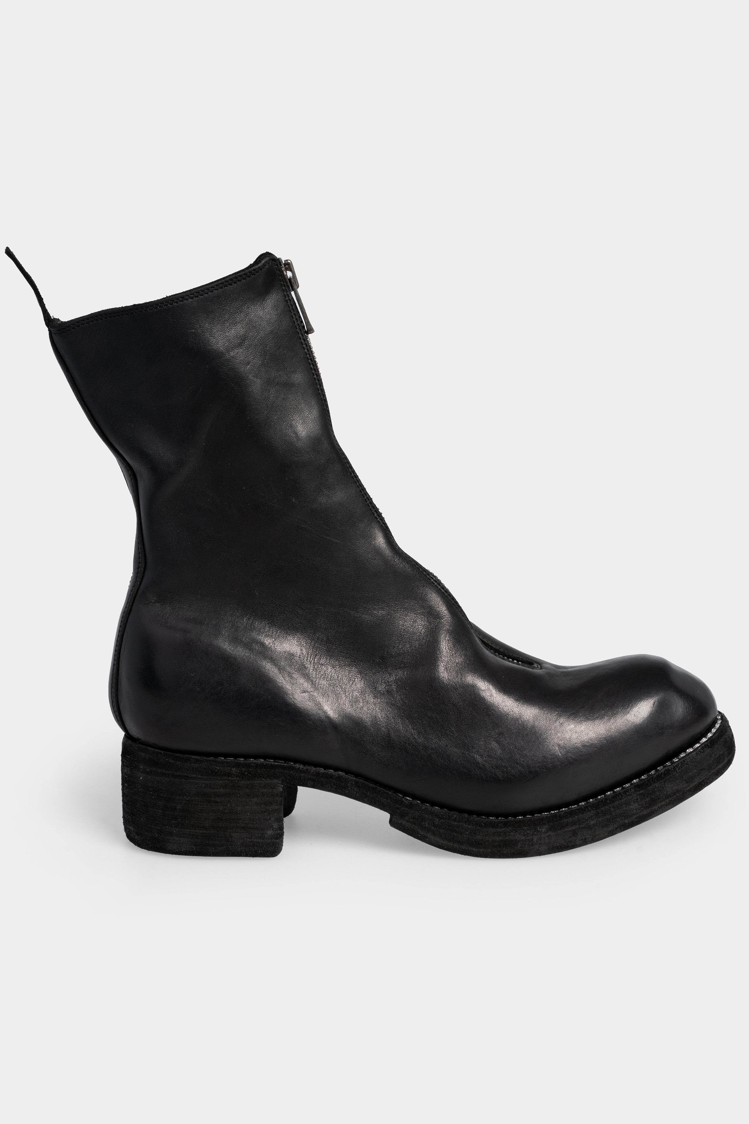 Front zip high top boots | PL2WZ (Double soled)