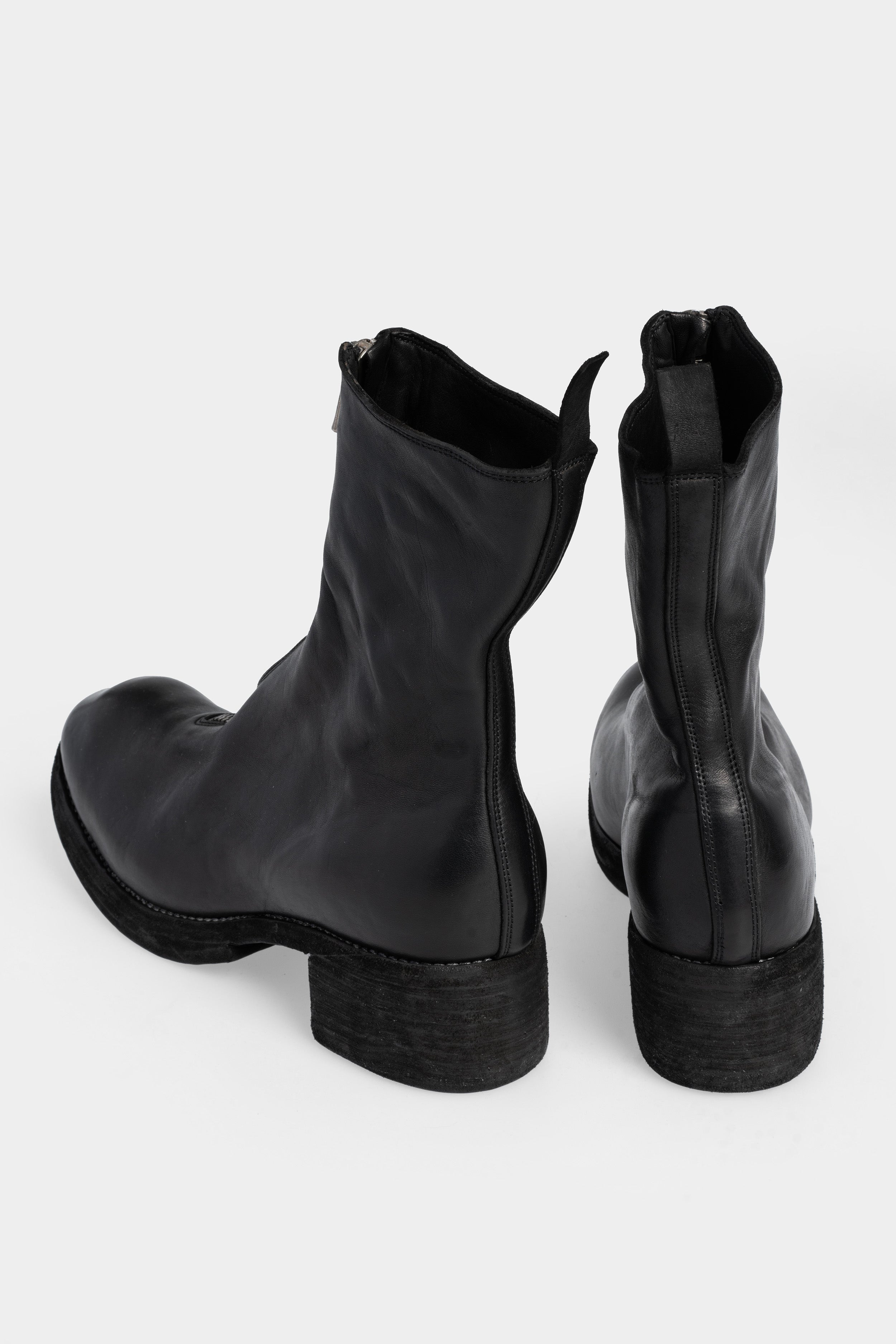 Front zip high top boots | PL2WZ (Double soled)