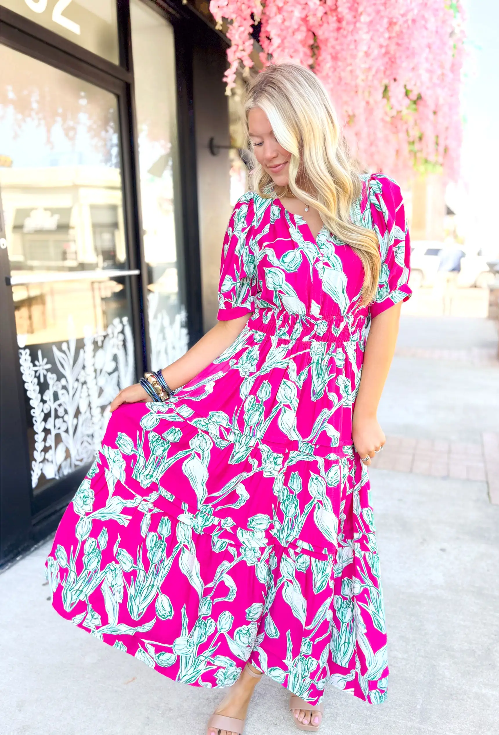 Garden Strolls Midi Dress