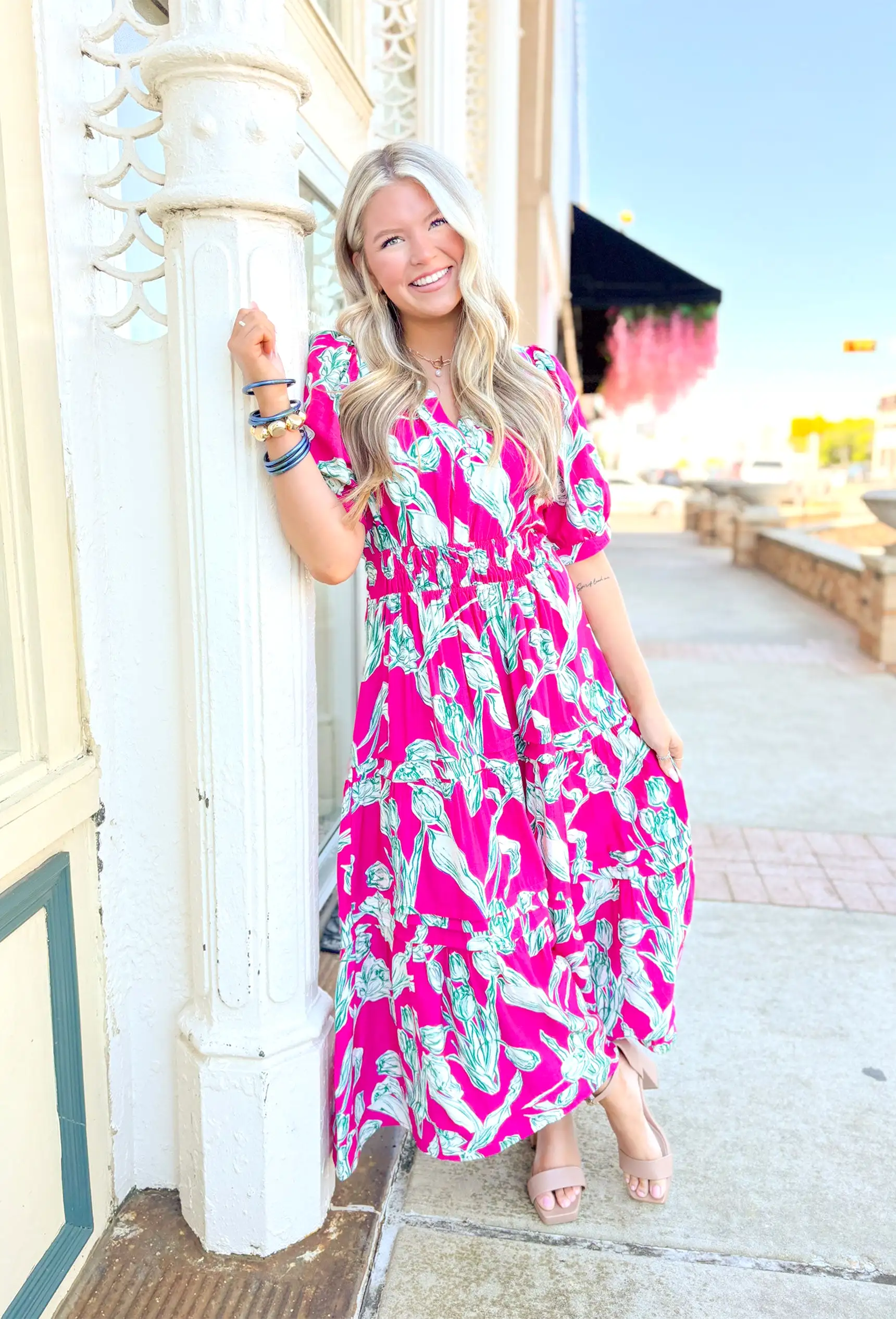 Garden Strolls Midi Dress