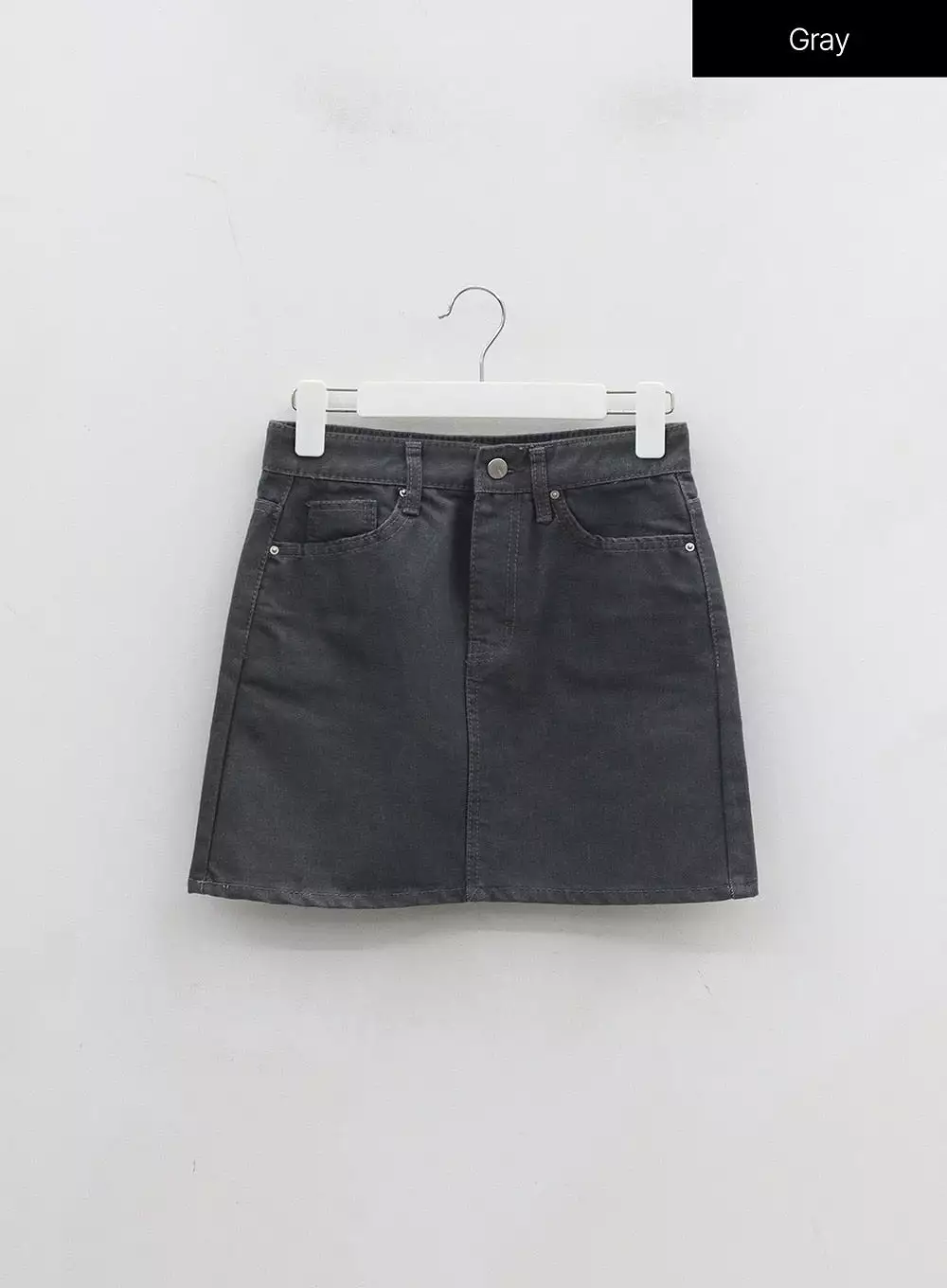 High Waist Cotton Mini Skirt OJ327