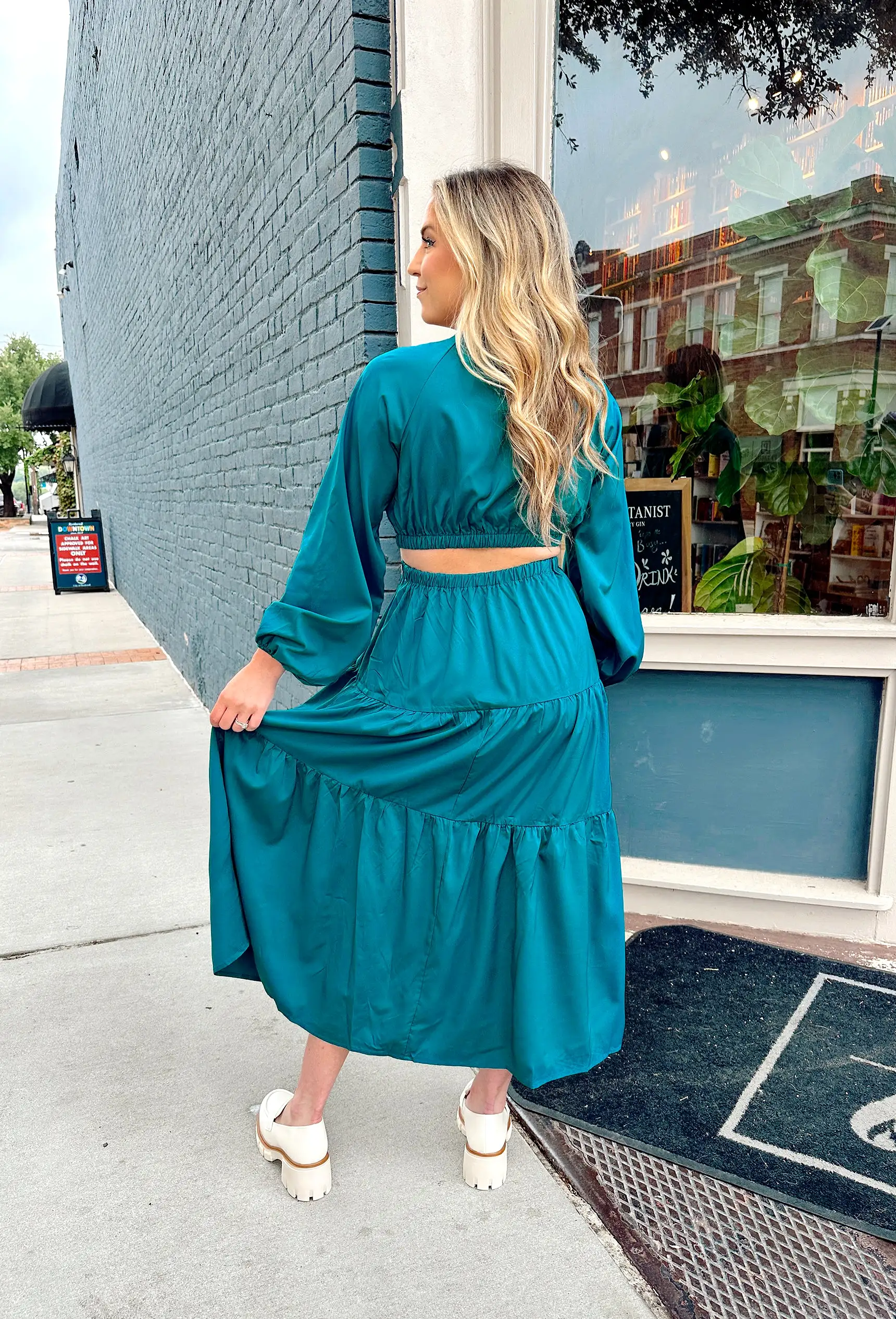 Into The Blue Midi Dress