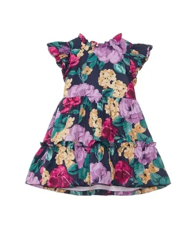 Janie and Jack Bold Floral Dress (Toddler/Little Kids/Big Kids)