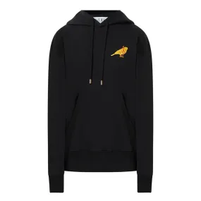 JW ANDERSON Canary Logo Embroidered Hoodie - Black