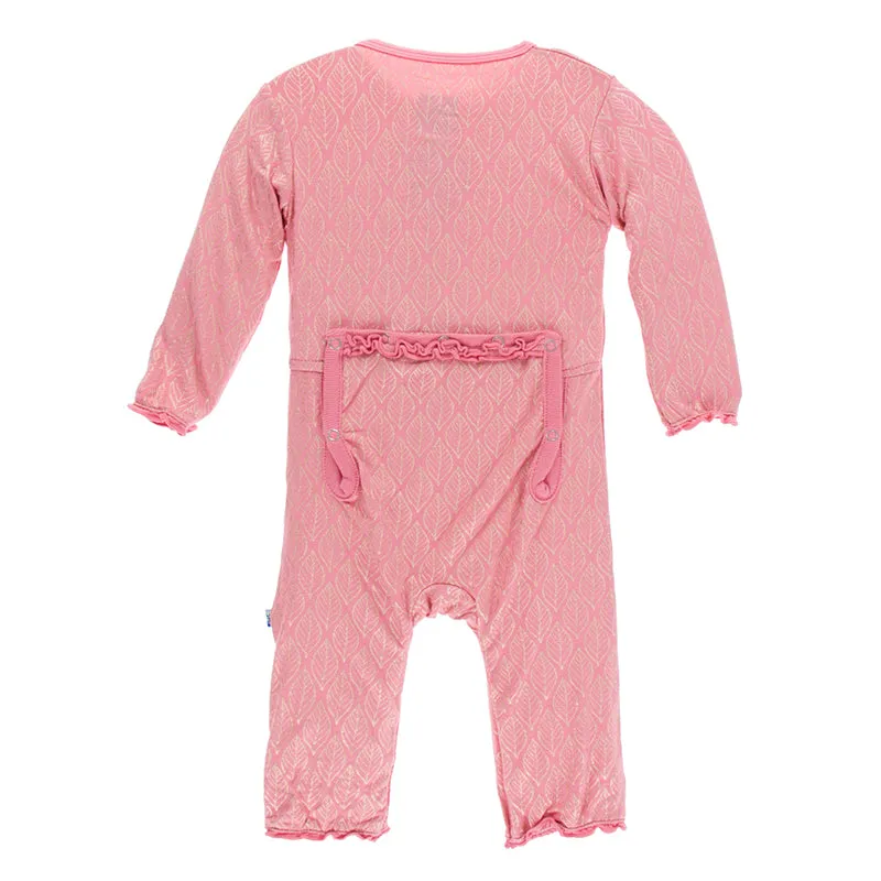 Kickee Pants Print Muffin Ruffle Coverall with Zipper