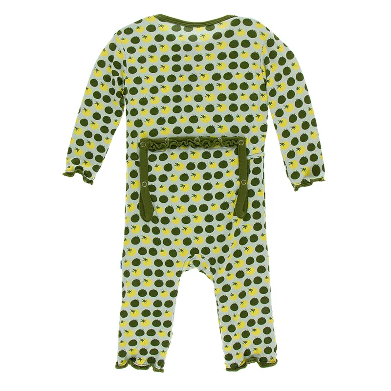 Kickee Pants Print Muffin Ruffle Coverall with Zipper