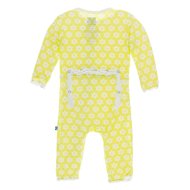 Kickee Pants Print Muffin Ruffle Coverall with Zipper