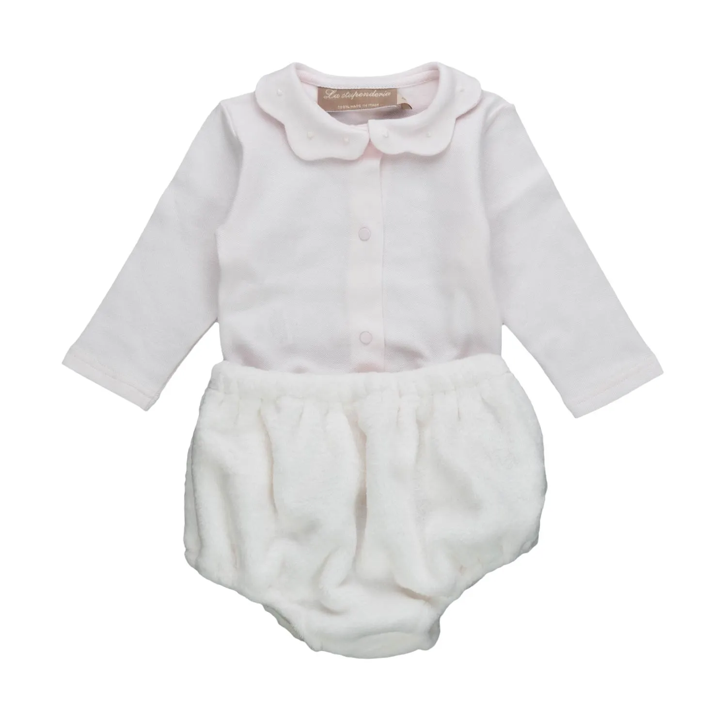 La Stupenderia Baby Pale Pink Bodysuit