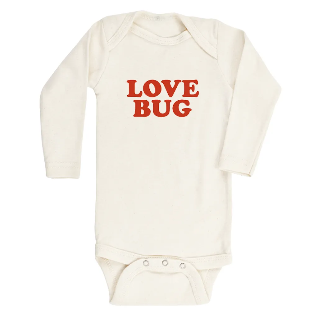 Love Bug Long Sleeve Organic Cotton Bodysuit from Tenth & Pine