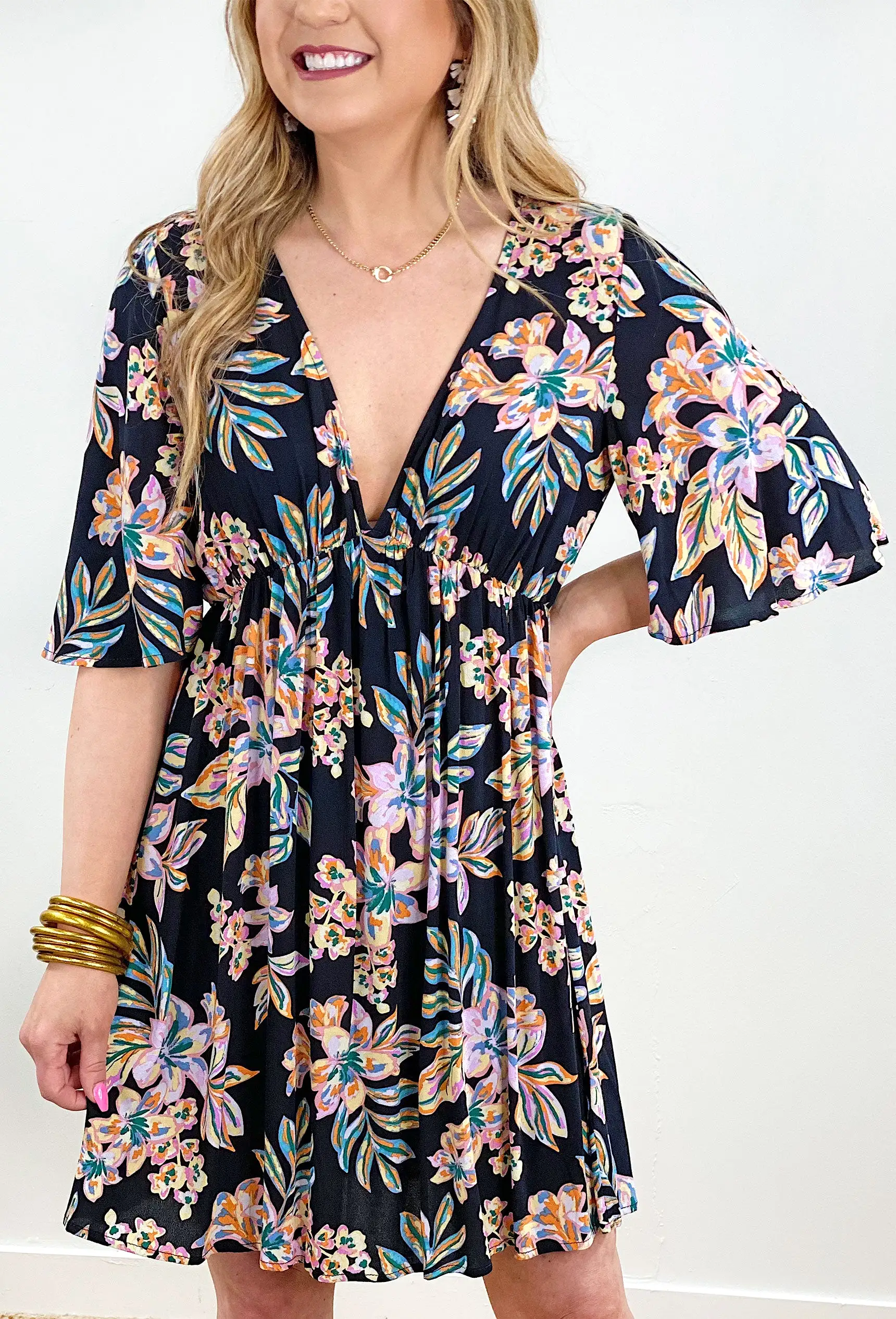 Lovestitch Midnight Garden Floral Dress