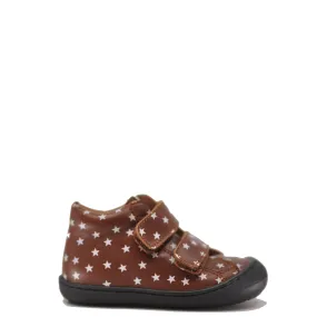 MAA Brown And White Star Baby Sneaker