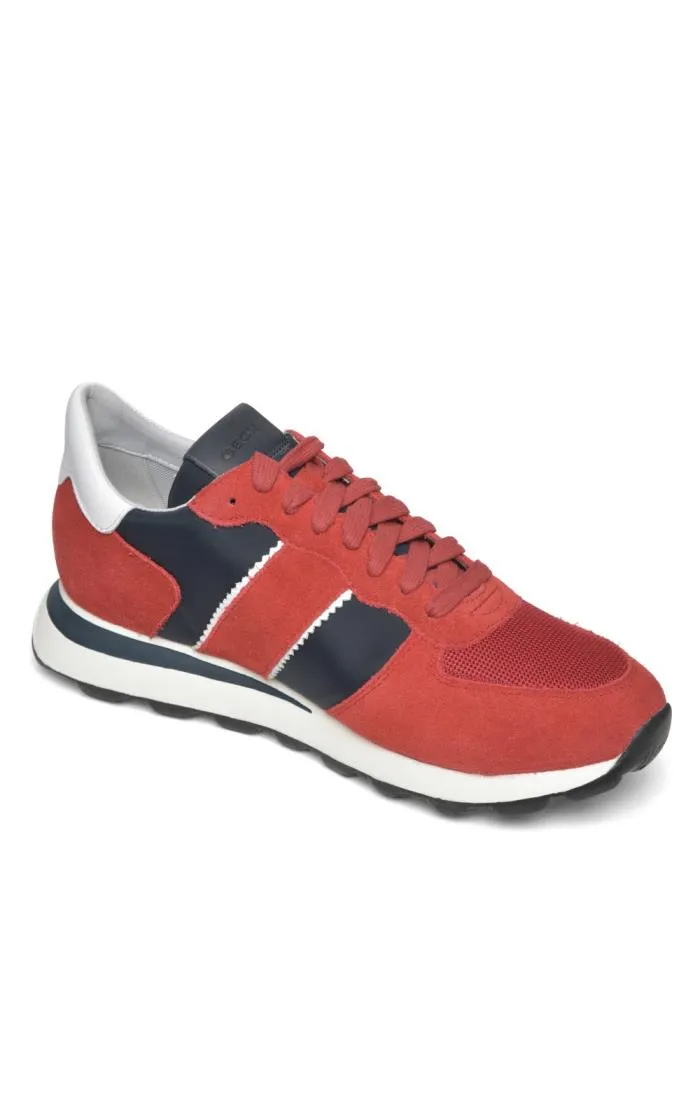 Men's Geox Two Tone Suede Sneaker