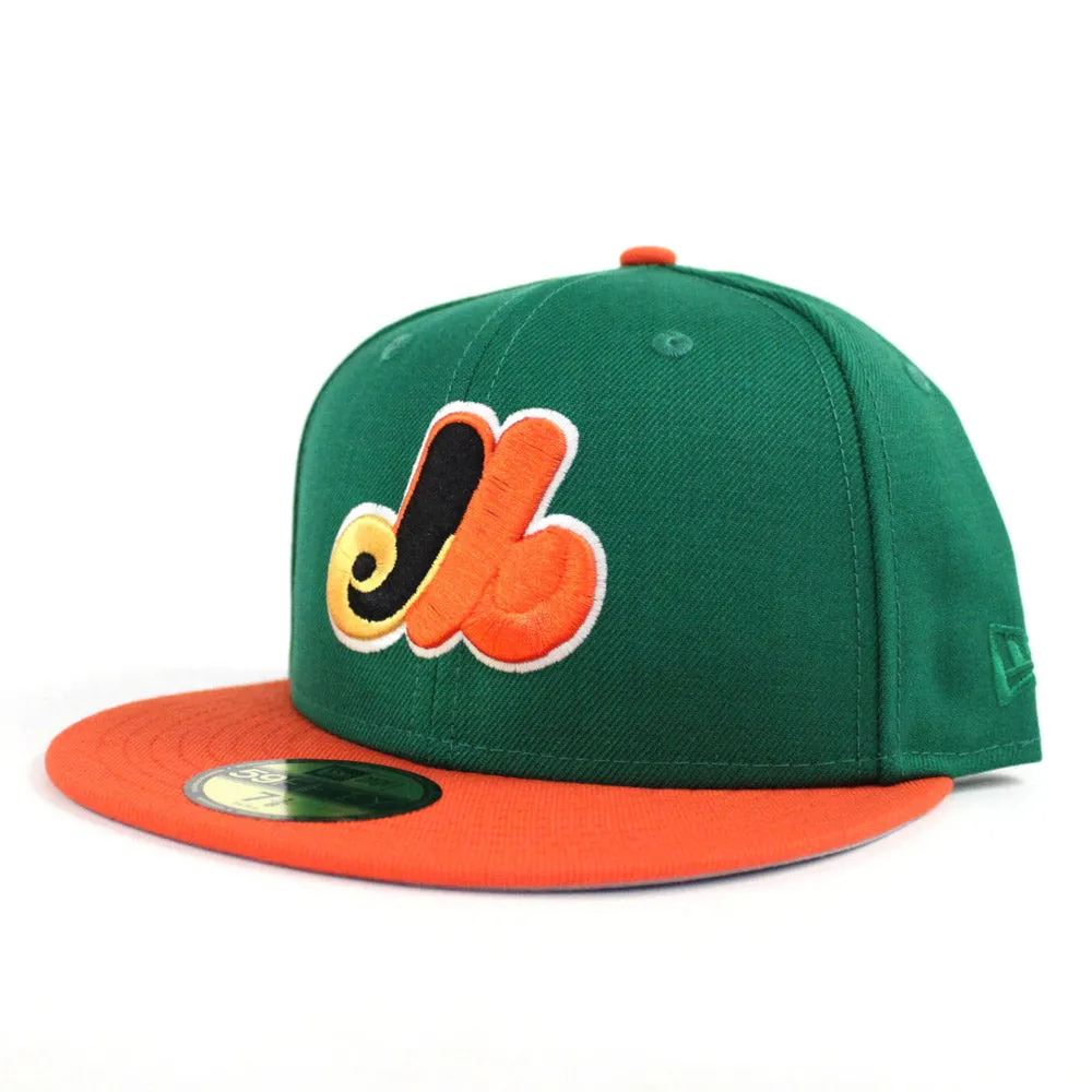 Montreal Expos New Era Fitted 59Fifty hat (Air Jordan 6 Gatorade Gray Under Brim)