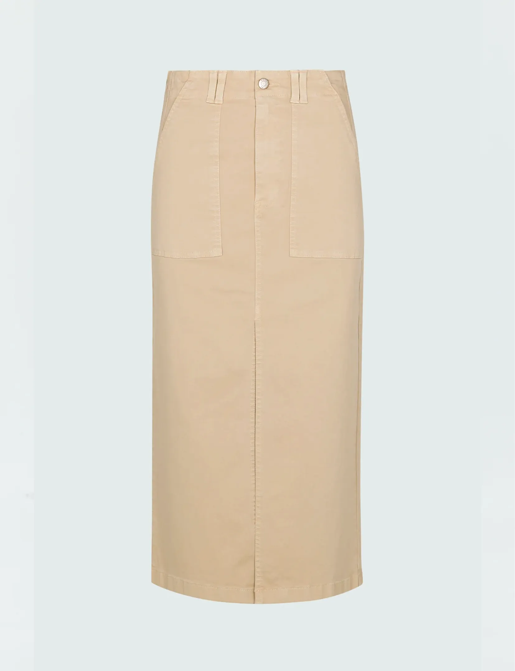 Pamela Utility Midi Skirt, Latte