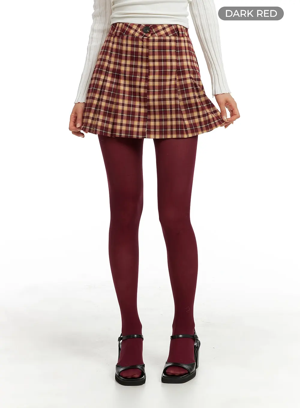 Plaid Mini Skirt OM421