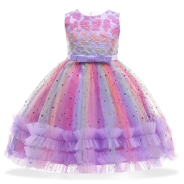 Princess Floral Dress For Girls