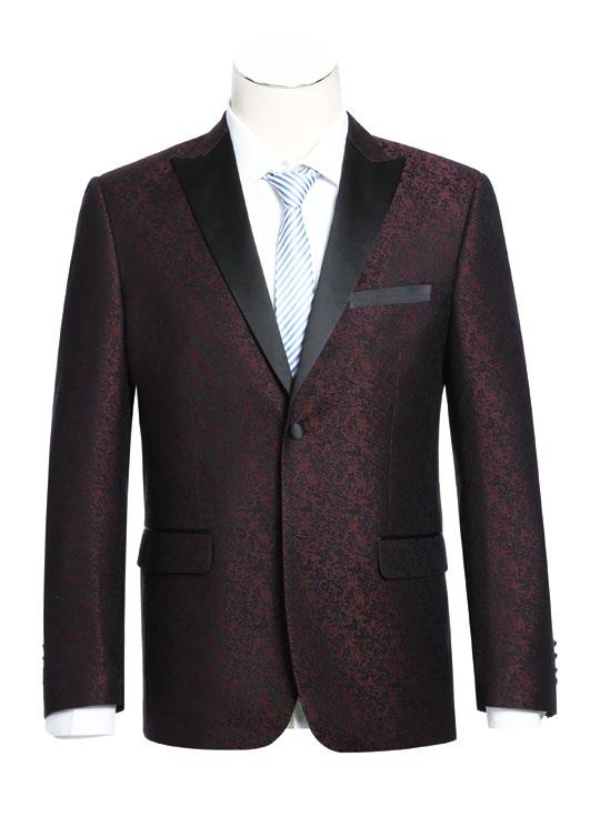 RENOIR Slim Fit Tuxedo Blazer 290-5