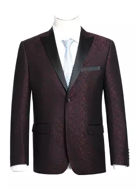 RENOIR Slim Fit Tuxedo Blazer 290-5